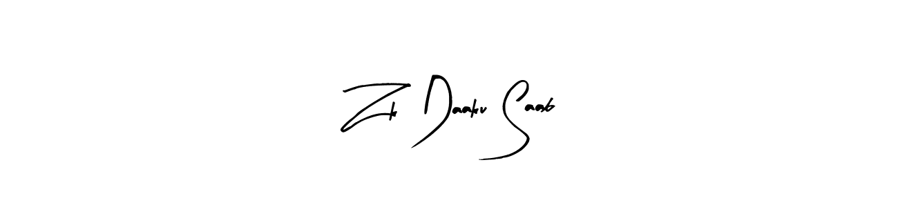 You can use this online signature creator to create a handwritten signature for the name Zk Daaku Saab. This is the best online autograph maker. Zk Daaku Saab signature style 8 images and pictures png