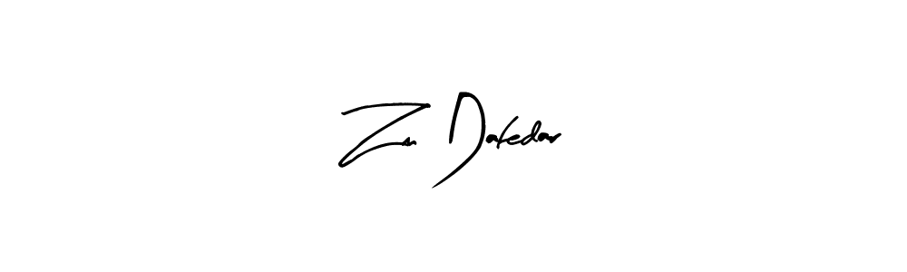 Use a signature maker to create a handwritten signature online. With this signature software, you can design (Arty Signature) your own signature for name Zm Dafedar. Zm Dafedar signature style 8 images and pictures png