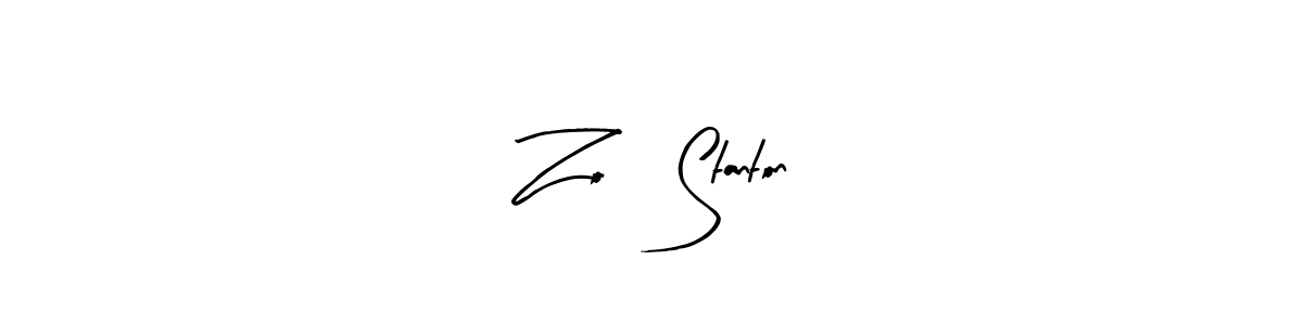 Design your own signature with our free online signature maker. With this signature software, you can create a handwritten (Arty Signature) signature for name Zoë Stanton. Zoë Stanton signature style 8 images and pictures png