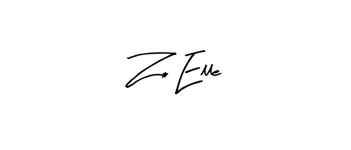 Zo Elle stylish signature style. Best Handwritten Sign (Arty Signature) for my name. Handwritten Signature Collection Ideas for my name Zo Elle. Zo Elle signature style 8 images and pictures png