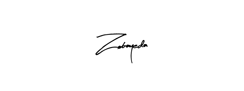 How to make Zobayeda signature? Arty Signature is a professional autograph style. Create handwritten signature for Zobayeda name. Zobayeda signature style 8 images and pictures png