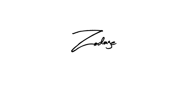 Design your own signature with our free online signature maker. With this signature software, you can create a handwritten (Arty Signature) signature for name Zodage. Zodage signature style 8 images and pictures png