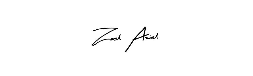 How to make Zoel Aziel signature? Arty Signature is a professional autograph style. Create handwritten signature for Zoel Aziel name. Zoel Aziel signature style 8 images and pictures png