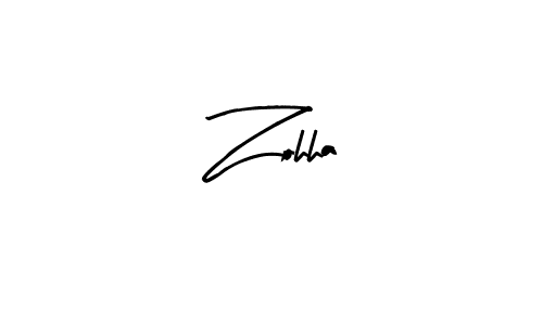 How to make Zohha signature? Arty Signature is a professional autograph style. Create handwritten signature for Zohha name. Zohha signature style 8 images and pictures png