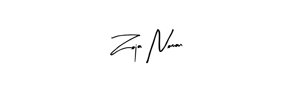 if you are searching for the best signature style for your name Zoja Noman. so please give up your signature search. here we have designed multiple signature styles  using Arty Signature. Zoja Noman signature style 8 images and pictures png