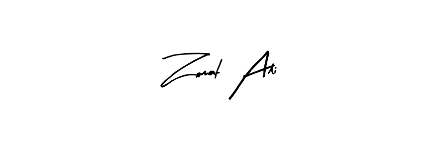 Arty Signature is a professional signature style that is perfect for those who want to add a touch of class to their signature. It is also a great choice for those who want to make their signature more unique. Get Zomat Ali name to fancy signature for free. Zomat Ali signature style 8 images and pictures png