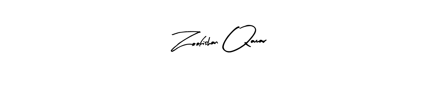 Design your own signature with our free online signature maker. With this signature software, you can create a handwritten (Arty Signature) signature for name Zoofishan Qamar. Zoofishan Qamar signature style 8 images and pictures png