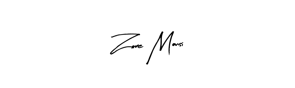 How to make Zore Mansi name signature. Use Arty Signature style for creating short signs online. This is the latest handwritten sign. Zore Mansi signature style 8 images and pictures png