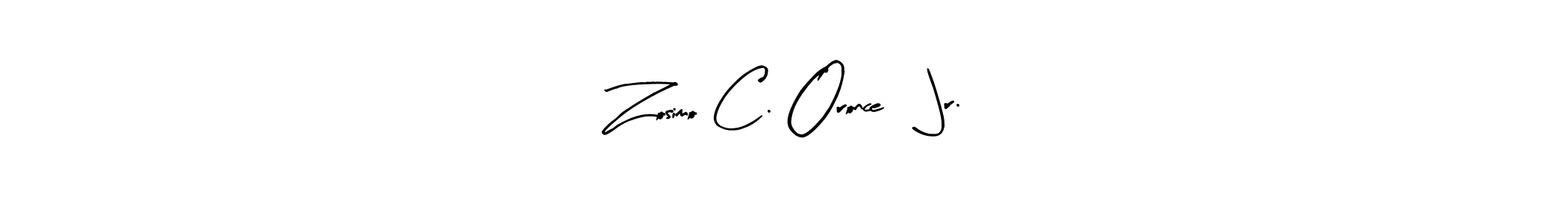 How to make Zosimo C. Oronce, Jr. name signature. Use Arty Signature style for creating short signs online. This is the latest handwritten sign. Zosimo C. Oronce, Jr. signature style 8 images and pictures png