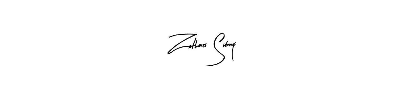 Zothasi Sibuyi stylish signature style. Best Handwritten Sign (Arty Signature) for my name. Handwritten Signature Collection Ideas for my name Zothasi Sibuyi. Zothasi Sibuyi signature style 8 images and pictures png