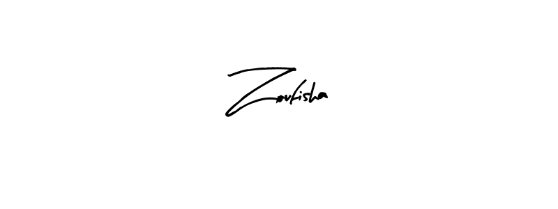 Zoufisha stylish signature style. Best Handwritten Sign (Arty Signature) for my name. Handwritten Signature Collection Ideas for my name Zoufisha. Zoufisha signature style 8 images and pictures png