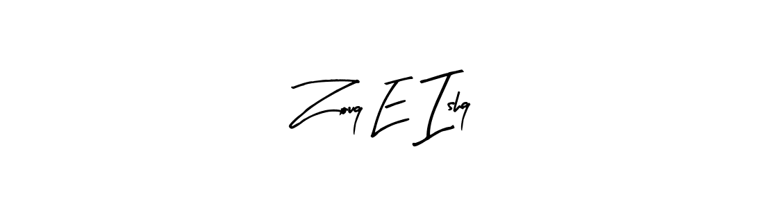 How to make Zouq E Ishq name signature. Use Arty Signature style for creating short signs online. This is the latest handwritten sign. Zouq E Ishq signature style 8 images and pictures png