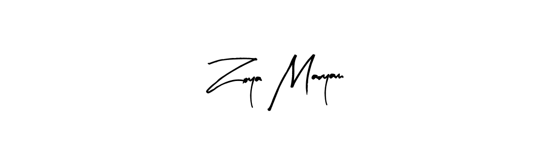 Similarly Arty Signature is the best handwritten signature design. Signature creator online .You can use it as an online autograph creator for name Zoya Maryam. Zoya Maryam signature style 8 images and pictures png