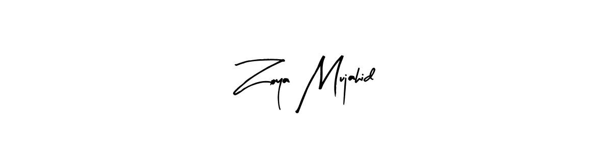 How to make Zoya Mujahid signature? Arty Signature is a professional autograph style. Create handwritten signature for Zoya Mujahid name. Zoya Mujahid signature style 8 images and pictures png
