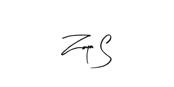 Similarly Arty Signature is the best handwritten signature design. Signature creator online .You can use it as an online autograph creator for name Zoya S. Zoya S signature style 8 images and pictures png