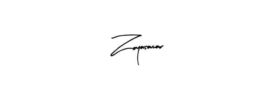 if you are searching for the best signature style for your name Zoyasamar. so please give up your signature search. here we have designed multiple signature styles  using Arty Signature. Zoyasamar signature style 8 images and pictures png