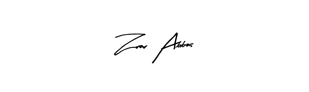 Zrar Abbas stylish signature style. Best Handwritten Sign (Arty Signature) for my name. Handwritten Signature Collection Ideas for my name Zrar Abbas. Zrar Abbas signature style 8 images and pictures png