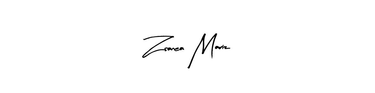 Zsanea Mariz stylish signature style. Best Handwritten Sign (Arty Signature) for my name. Handwritten Signature Collection Ideas for my name Zsanea Mariz. Zsanea Mariz signature style 8 images and pictures png