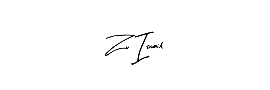 Similarly Arty Signature is the best handwritten signature design. Signature creator online .You can use it as an online autograph creator for name Zu Ismail. Zu Ismail signature style 8 images and pictures png