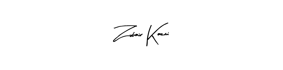 Make a beautiful signature design for name Zubair Kazmi. Use this online signature maker to create a handwritten signature for free. Zubair Kazmi signature style 8 images and pictures png