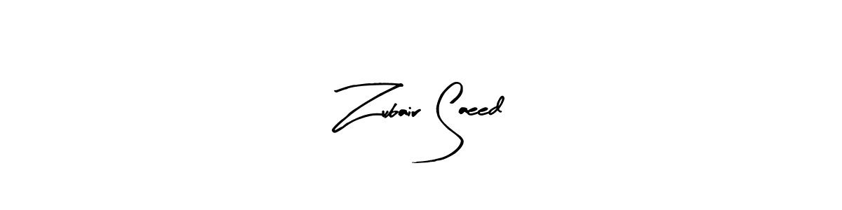 How to make Zubair Saeed signature? Arty Signature is a professional autograph style. Create handwritten signature for Zubair Saeed name. Zubair Saeed signature style 8 images and pictures png