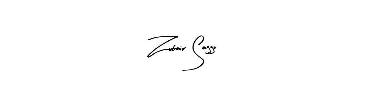 You should practise on your own different ways (Arty Signature) to write your name (Zubair Saggu) in signature. don't let someone else do it for you. Zubair Saggu signature style 8 images and pictures png