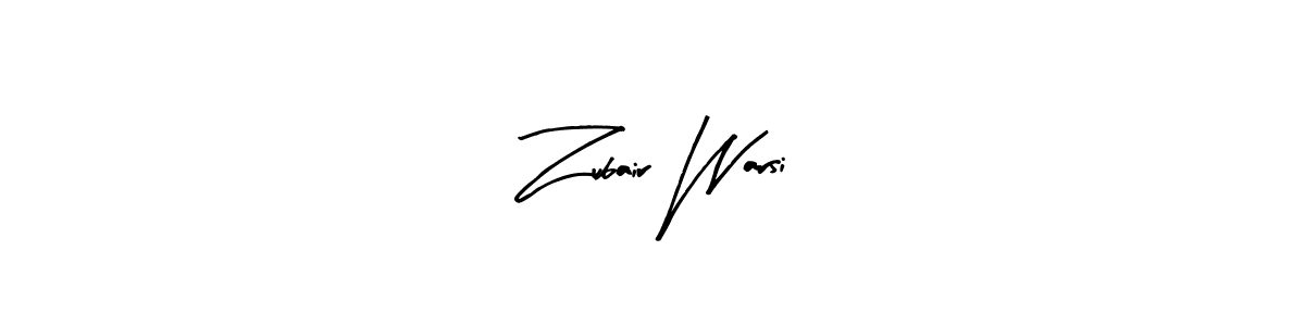 Make a beautiful signature design for name Zubair Warsi. With this signature (Arty Signature) style, you can create a handwritten signature for free. Zubair Warsi signature style 8 images and pictures png