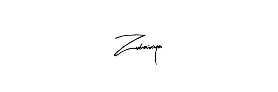 Use a signature maker to create a handwritten signature online. With this signature software, you can design (Arty Signature) your own signature for name Zubairiya. Zubairiya signature style 8 images and pictures png