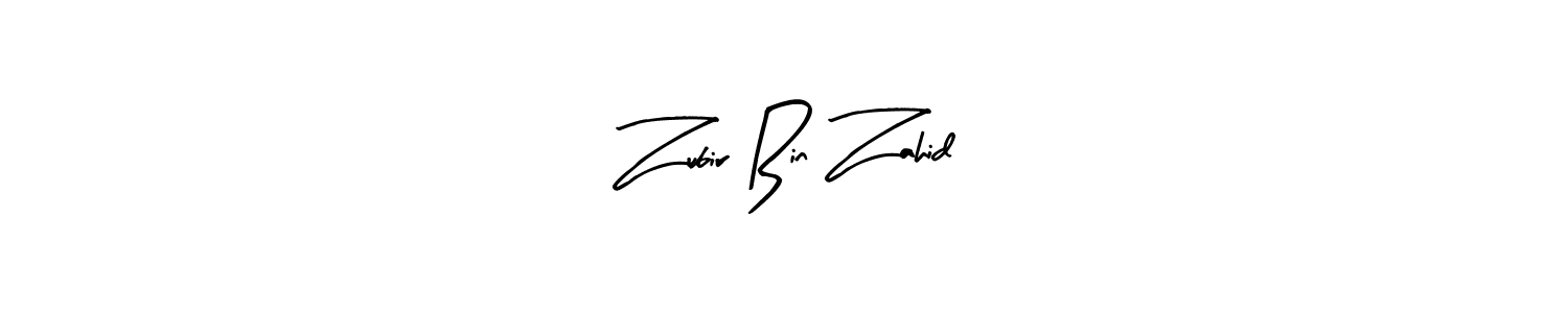 Zubir Bin Zahid stylish signature style. Best Handwritten Sign (Arty Signature) for my name. Handwritten Signature Collection Ideas for my name Zubir Bin Zahid. Zubir Bin Zahid signature style 8 images and pictures png