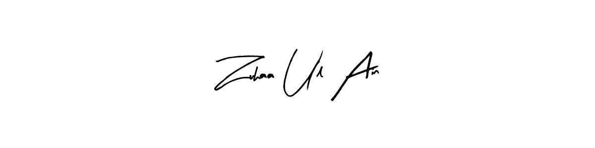 Also we have Zuhaa Ul Ain name is the best signature style. Create professional handwritten signature collection using Arty Signature autograph style. Zuhaa Ul Ain signature style 8 images and pictures png
