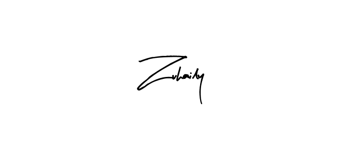 The best way (Arty Signature) to make a short signature is to pick only two or three words in your name. The name Zuhaily include a total of six letters. For converting this name. Zuhaily signature style 8 images and pictures png