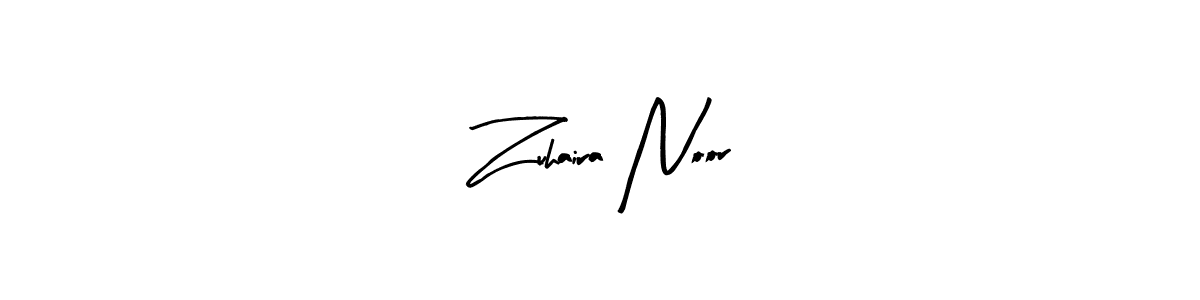 How to make Zuhaira Noor signature? Arty Signature is a professional autograph style. Create handwritten signature for Zuhaira Noor name. Zuhaira Noor signature style 8 images and pictures png