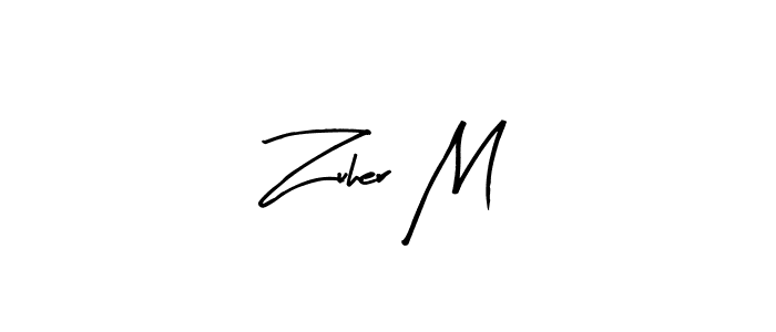 if you are searching for the best signature style for your name Zuher M. so please give up your signature search. here we have designed multiple signature styles  using Arty Signature. Zuher M signature style 8 images and pictures png