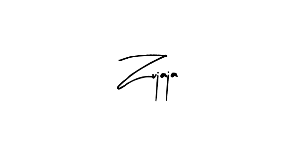 Design your own signature with our free online signature maker. With this signature software, you can create a handwritten (Arty Signature) signature for name Zujaja. Zujaja signature style 8 images and pictures png