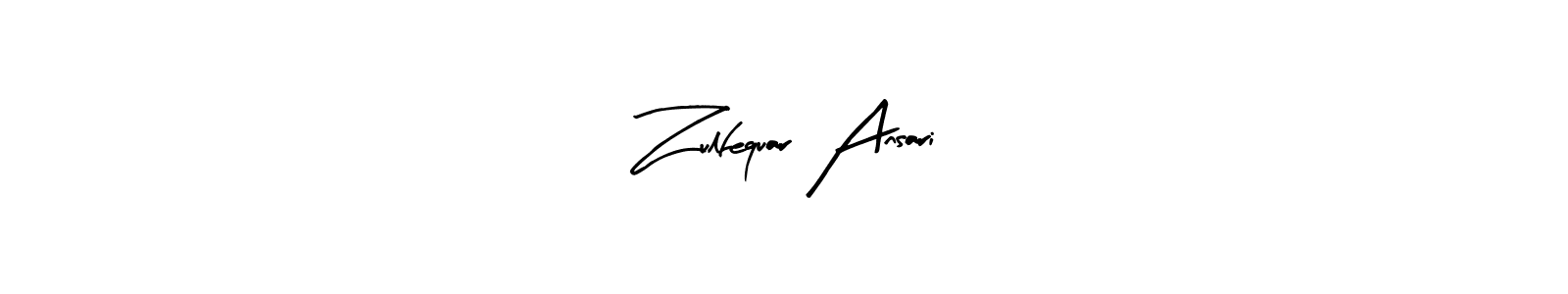 Design your own signature with our free online signature maker. With this signature software, you can create a handwritten (Arty Signature) signature for name Zulfequar Ansari. Zulfequar Ansari signature style 8 images and pictures png