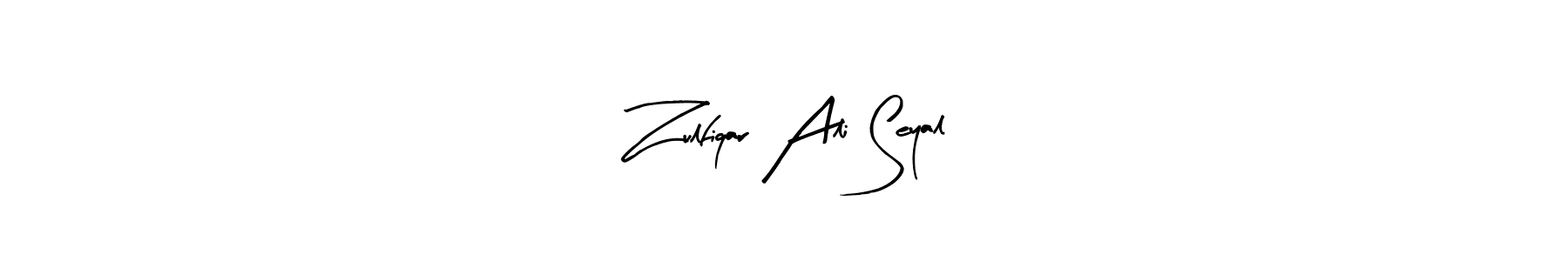 Make a beautiful signature design for name Zulfiqar Ali Seyal. Use this online signature maker to create a handwritten signature for free. Zulfiqar Ali Seyal signature style 8 images and pictures png