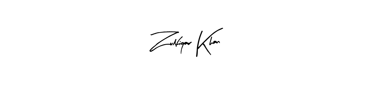 Design your own signature with our free online signature maker. With this signature software, you can create a handwritten (Arty Signature) signature for name Zulfiqar Khan. Zulfiqar Khan signature style 8 images and pictures png