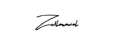 Discover the perfect balance of readability and style for Zulhawariah with Arty Signature font. Create your dream signature today. Zulhawariah signature style 8 images and pictures png