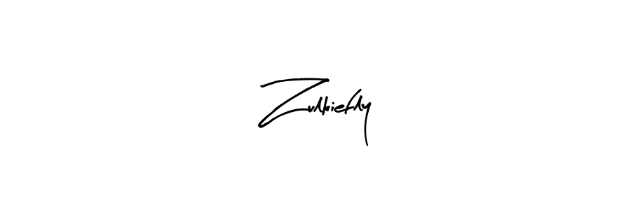 How to make Zulkiefly signature? Arty Signature is a professional autograph style. Create handwritten signature for Zulkiefly name. Zulkiefly signature style 8 images and pictures png