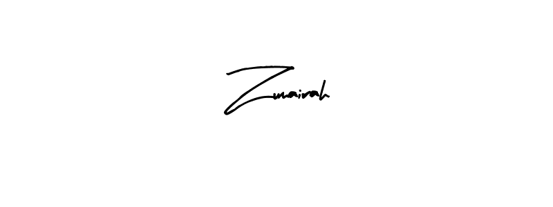 Make a beautiful signature design for name Zumairah. With this signature (Arty Signature) style, you can create a handwritten signature for free. Zumairah signature style 8 images and pictures png
