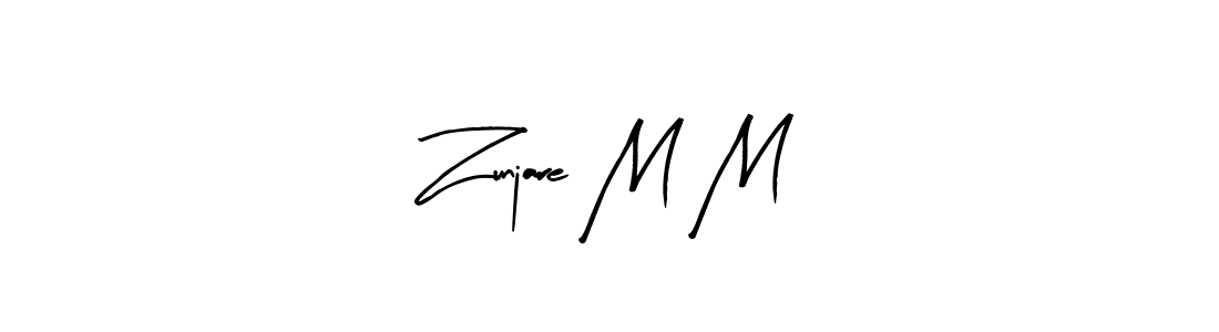 It looks lik you need a new signature style for name Zunjare M M. Design unique handwritten (Arty Signature) signature with our free signature maker in just a few clicks. Zunjare M M signature style 8 images and pictures png