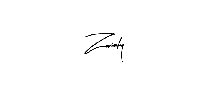 Design your own signature with our free online signature maker. With this signature software, you can create a handwritten (Arty Signature) signature for name Zuriaty. Zuriaty signature style 8 images and pictures png