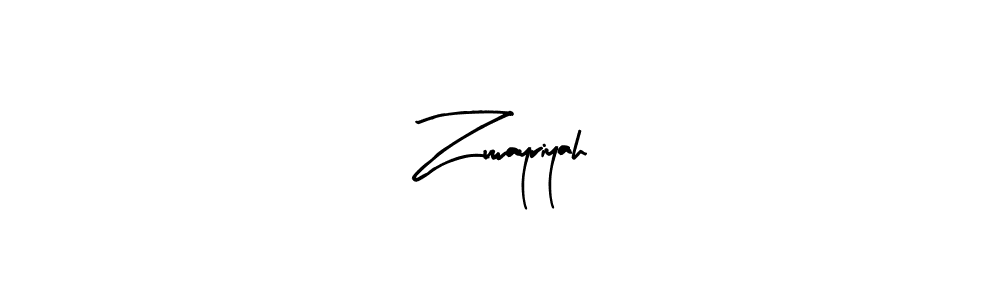 Use a signature maker to create a handwritten signature online. With this signature software, you can design (Arty Signature) your own signature for name Zuwayriyah. Zuwayriyah signature style 8 images and pictures png