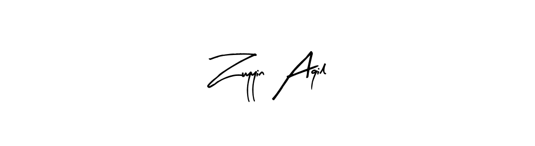 How to make Zuyyin Aqil signature? Arty Signature is a professional autograph style. Create handwritten signature for Zuyyin Aqil name. Zuyyin Aqil signature style 8 images and pictures png