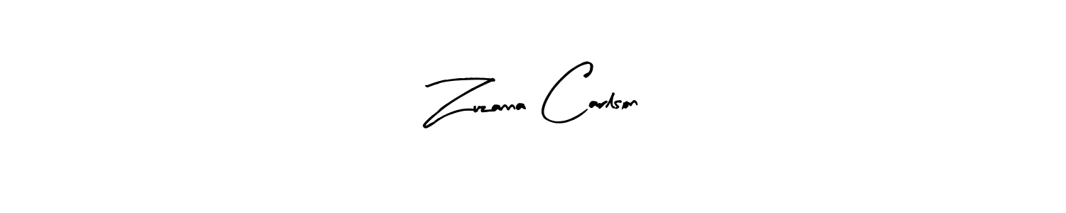 Create a beautiful signature design for name Zuzanna Carlson. With this signature (Arty Signature) fonts, you can make a handwritten signature for free. Zuzanna Carlson signature style 8 images and pictures png