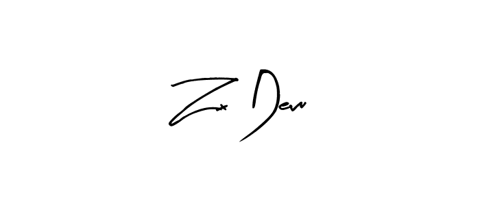 Also You can easily find your signature by using the search form. We will create Zx Devu name handwritten signature images for you free of cost using Arty Signature sign style. Zx Devu signature style 8 images and pictures png
