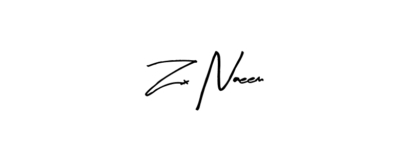 Also we have Zx Naeem name is the best signature style. Create professional handwritten signature collection using Arty Signature autograph style. Zx Naeem signature style 8 images and pictures png