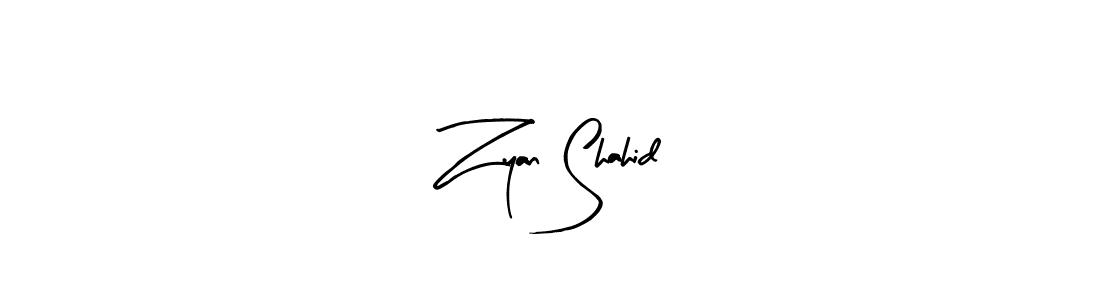 Make a beautiful signature design for name Zyan Shahid. Use this online signature maker to create a handwritten signature for free. Zyan Shahid signature style 8 images and pictures png