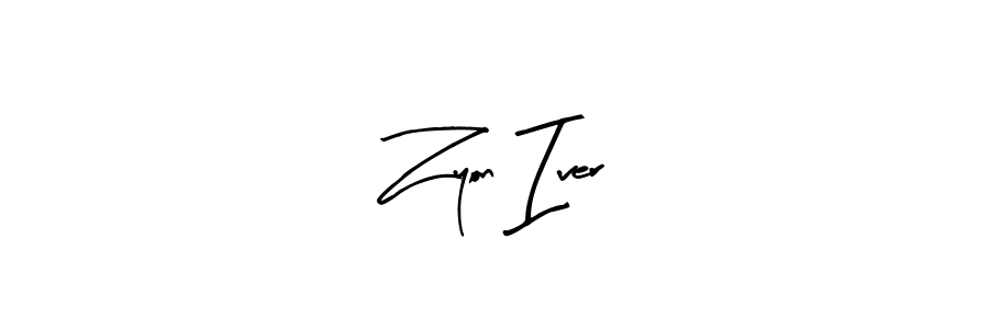 You can use this online signature creator to create a handwritten signature for the name Zyon Iver. This is the best online autograph maker. Zyon Iver signature style 8 images and pictures png