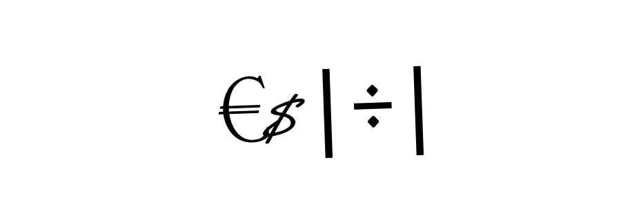 The best way (Asem Kandis PERSONAL USE) to make a short signature is to pick only two or three words in your name. The name <€$|÷| include a total of six letters. For converting this name. <€$|÷| signature style 9 images and pictures png